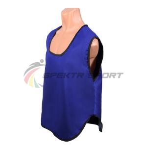 Купить Манишка футбольная односторонняя Spektr Sport синяя, р.36-40 в Багратионовске 