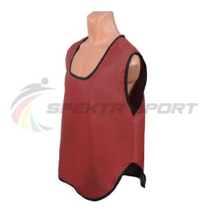 Купить Манишка футбольная односторонняя Spektr Sport красная, р.36-40 в Багратионовске 