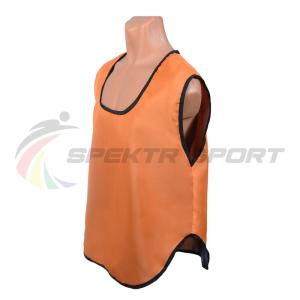 Купить Манишка футбольная односторонняя Spektr Sport оранжевая, р.36-40 в Багратионовске 