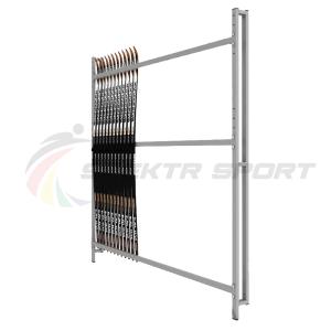Купить Стеллаж для лыж односторонний пристенный на 10 пар SP ЛХ10 в Багратионовске 